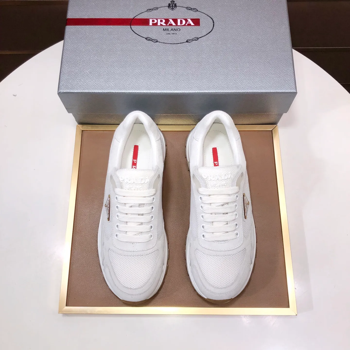 Men's shoes 💰580💰 [PRADA] Top-quality original items, new seasonal styles, high-quality original items, top-level imported calfskin and original imported glue, imported cowhide lining with original cowhide feet, original outsole! Quality guaranteed! Code 38-45 (45 customized)